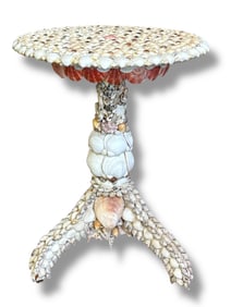 An Exceptional Seashell Grotto Table
