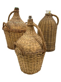 French Demijohn, Set of 3