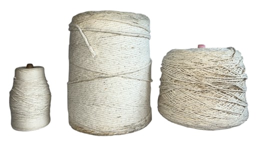 Three Vintage Spools of French Yarn