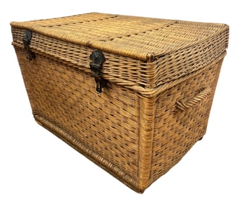 A Large French Wicker Basket