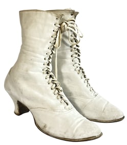 A Pair of Titanic Era Edwardian Ladies Boots