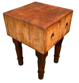 An Early 20th C. Maple Butcher Block