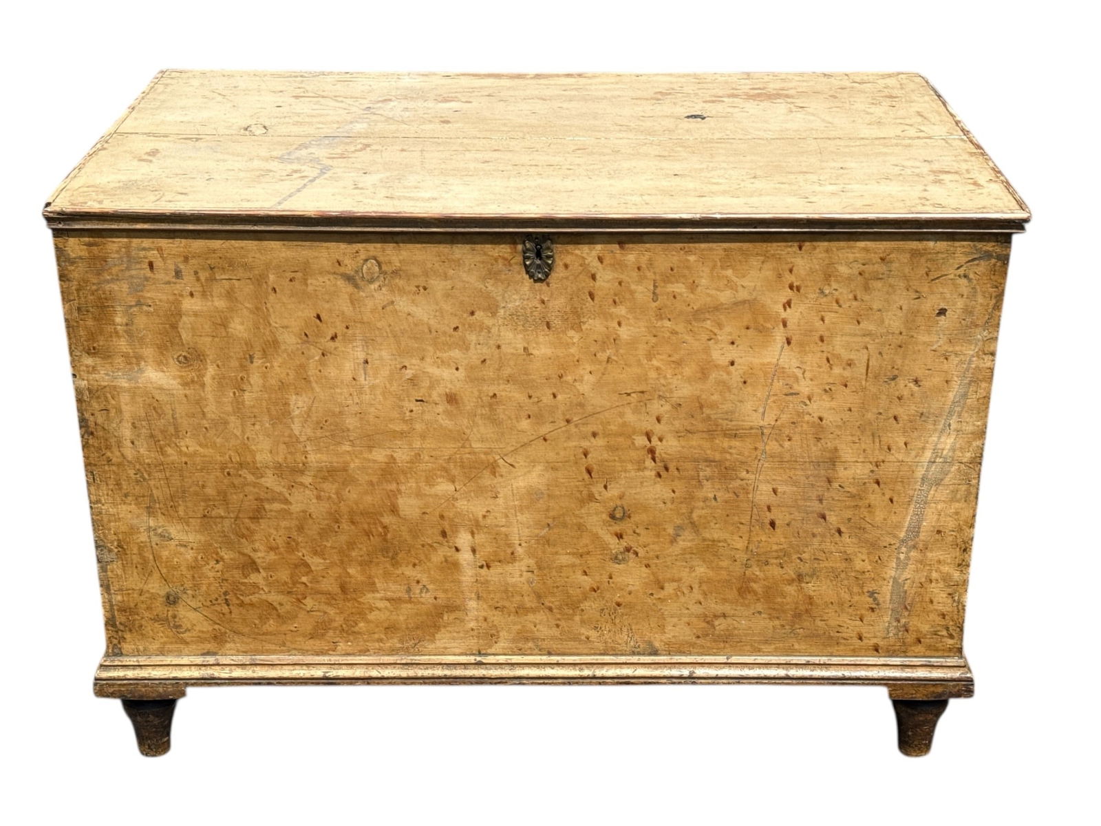 Primitive Antique Maple Blanket Chest (1 of 4)