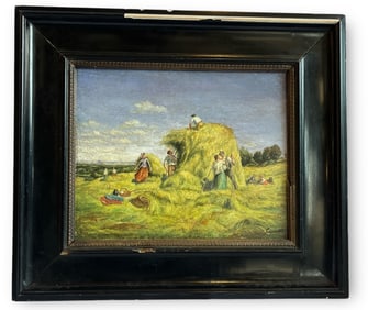 Scottish Harvest Oil on Board by SUSSATT