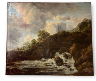 A Large Landscape Oil Painting, American Late 19th / 20th C