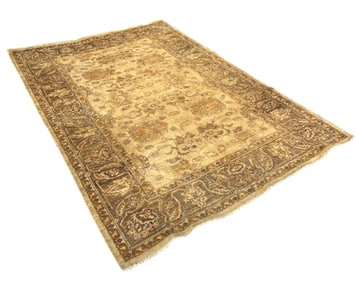 A Yellow Beige Oriental Rug