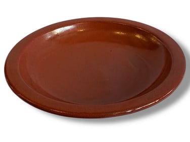 A Large Terracotta Oxblood Centerpiece Bowl