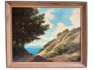 A Signed 1906 Oil on Canvas Landscape Painting, Dunes