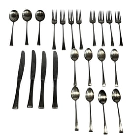 23 pcs "Tranquility" International Sterling Silver Flatware