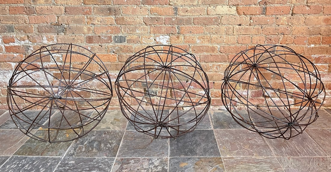 Three French Iron Garden Spheres (1 of 5)
