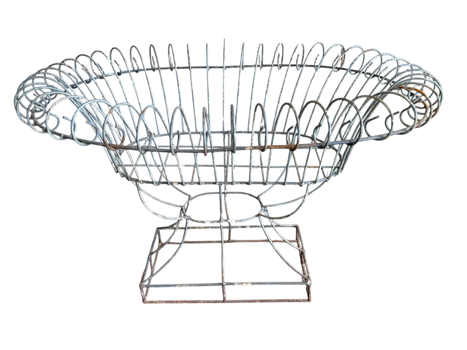 Vintage French Iron Garden Basket / Planter (1 of 3)