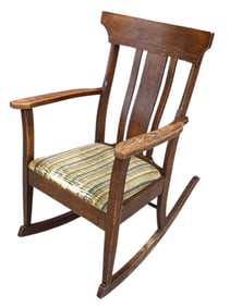 Arts & Crafts Mission Oak Rocking Chair COCHRAN CHAIR CO.
