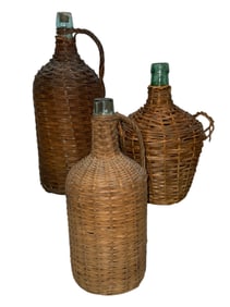 French Demijohns, Set of 3