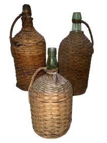 French Demijohns, Set of 3
