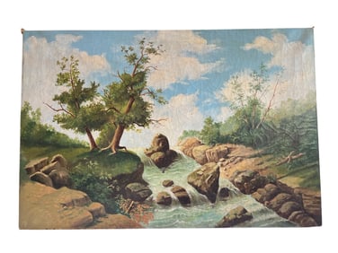 Vintage Landscape Oil Painting