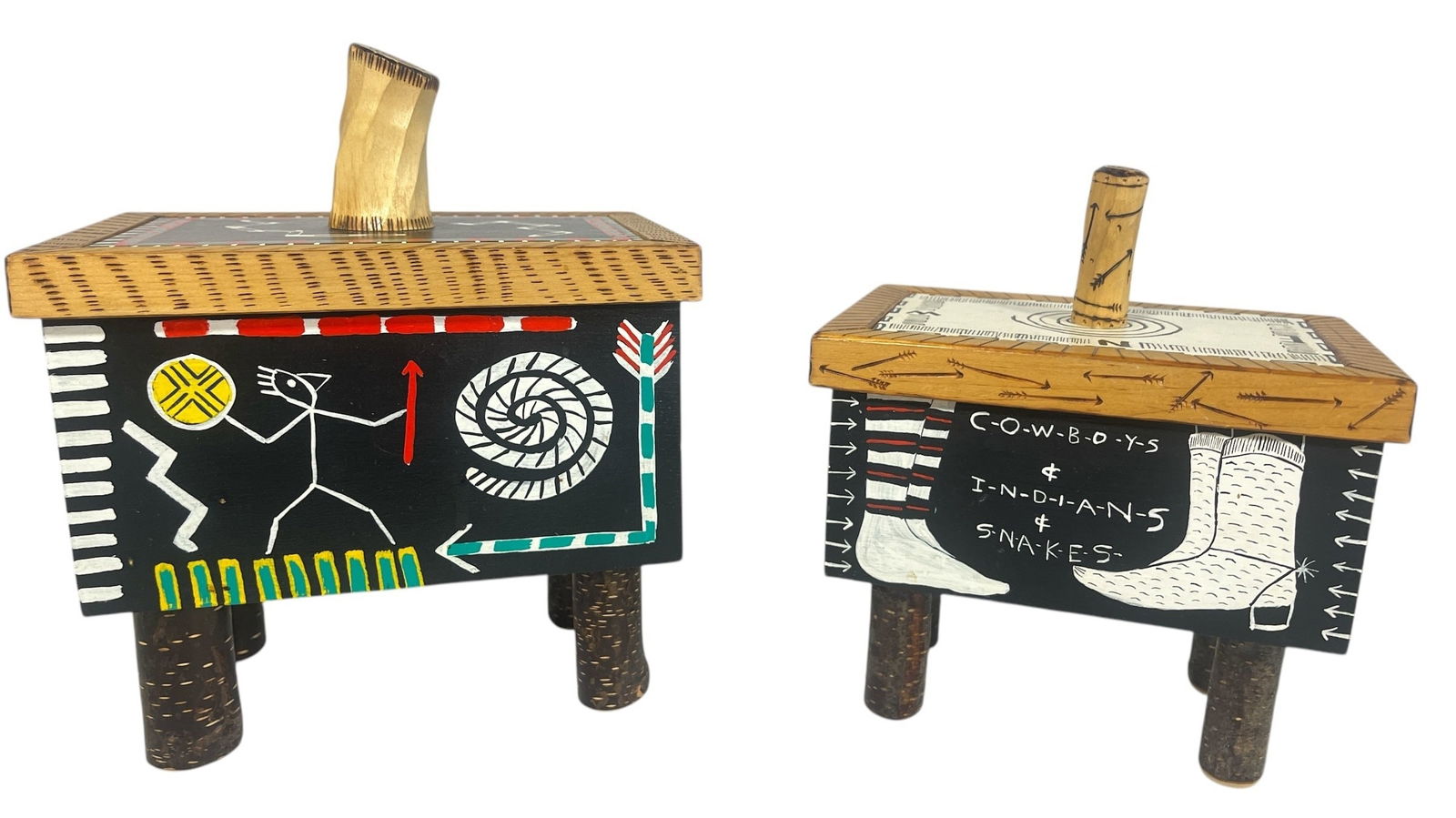 Two RICHARD KOOYMAN Folk Art Boxes (1 of 6)