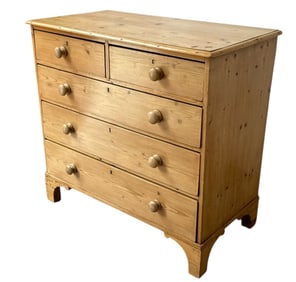A European Pine Chest of Drawers
