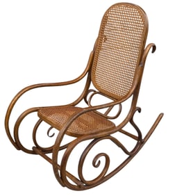 A THONET Style Bentwood Rocking Chair