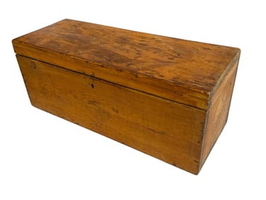 Large European Primitive Pine Toolbox