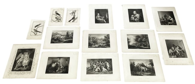A Collection of 19th C Book Plate Engravings