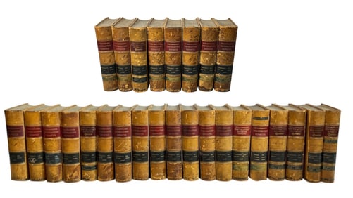 A Large Collection of Leather Bound Northeastern Reporter Books