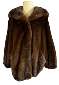 A SAGA FURS Mink Womens Coat