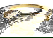 14k Gold 3 Carat Diamond Solitaire Engagement Ring