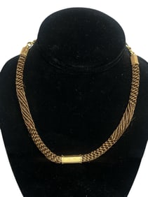 19th C Victorian Mourning Hair Jewelry