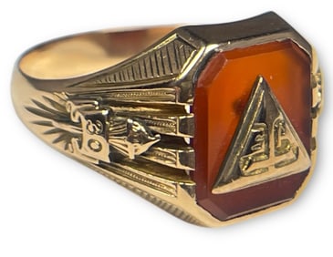 A 14k Gold 1930 High School Class Ring