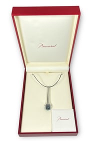 A Sterling Silver and BACCARAT Crystal Necklace