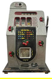 Antique MILLS Black Cherry 25 Cent Slot Machine