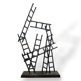 A Modernist Stacking Ladder Sculpture