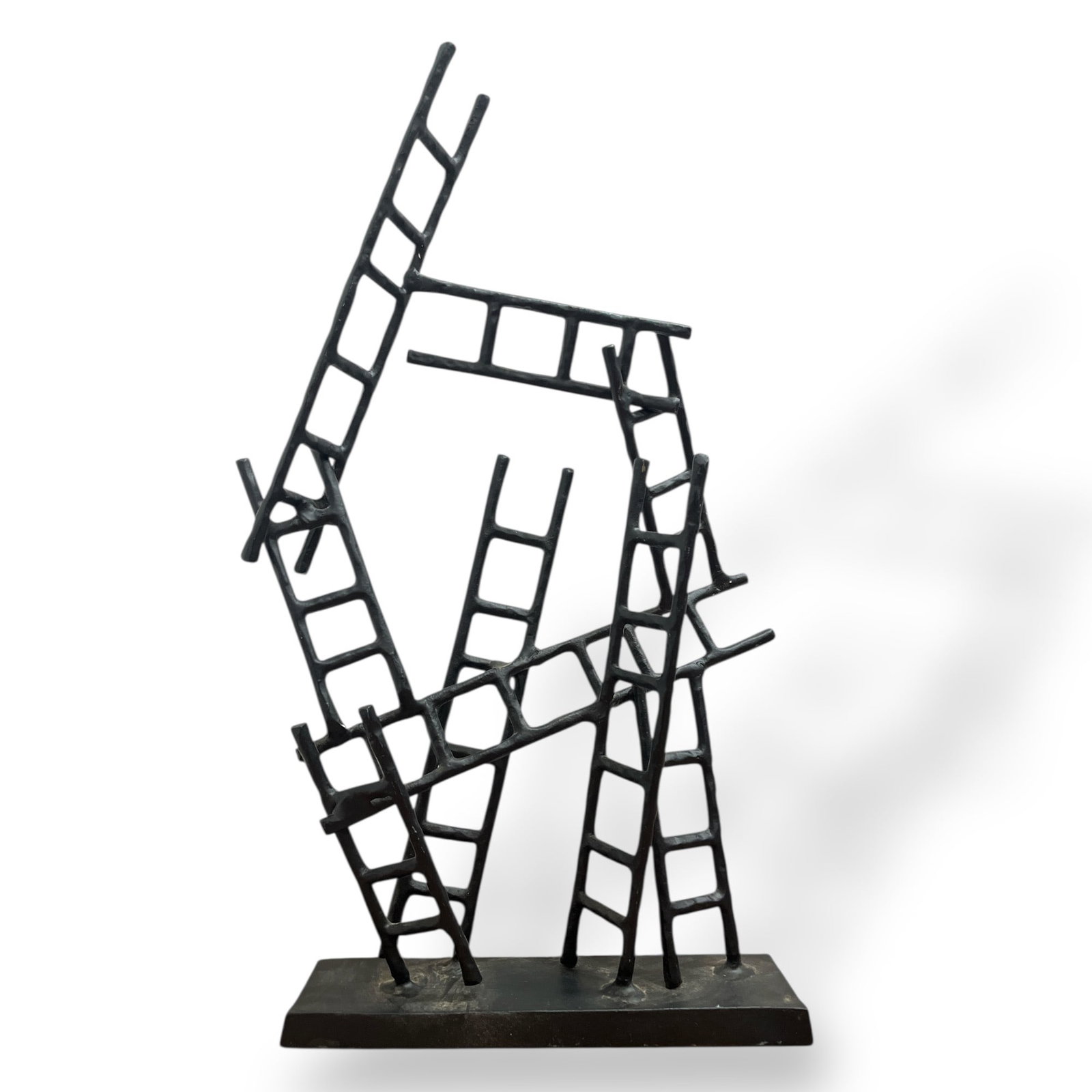 A Modernist Stacking Ladder Sculpture: 24.5" H x 16" W x 3.5" D.