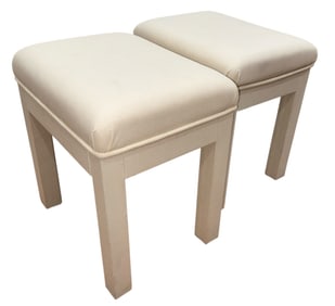 Pair Mid Century Parsons Benches