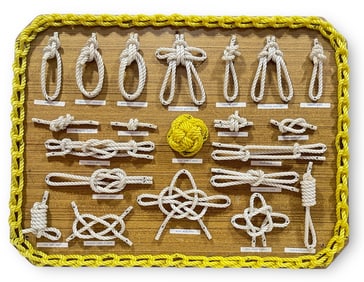Folk Art Nautical Ship Knot Board