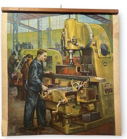 European School Chart Industrial Scene
