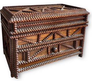 An Early Tramp Art Box