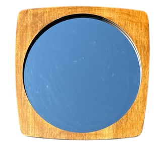 A Mid Century Teak Wall Mirror