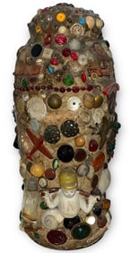 A Vintage Folk Art Memory Jar