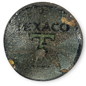 An Early Enamel Texaco Advertising Sign