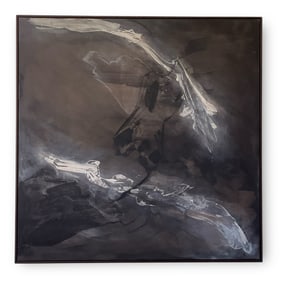 An Abstract Grey Wash Acrylic on Board, K. F. PRYOR