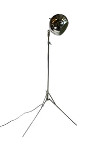 A Mid Century Chrome Tripod Eyeball Lamp