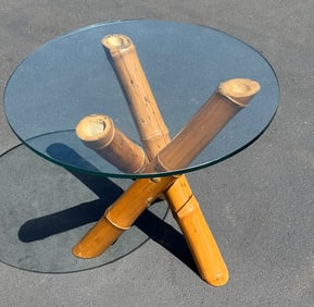 An ANTONIO "BUDJI" LAYUG Bamboo Table