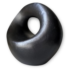An Abstract Biomorphic Terracotta Sculpture