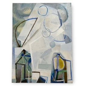 A BRIAN OVERLEY Abstract Acrylic on Canvas,