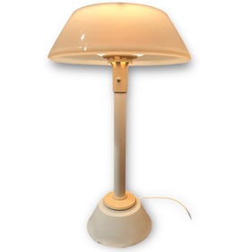 A Post Modern White Table Lamp