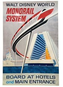 WALT DISNEY WORLD Monorail System Poster