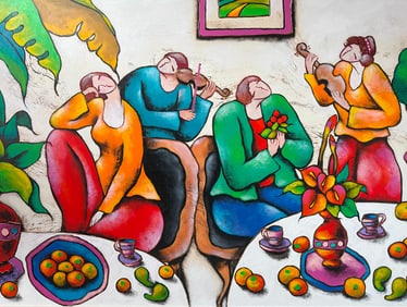 CHARLES YIE, Mixed Media on Canvas