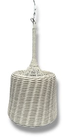 PALECEK WISTERIA Outdoor Wicker Drum Pendant Light