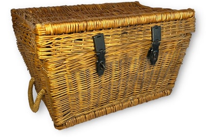 A Large French Wicker Basket